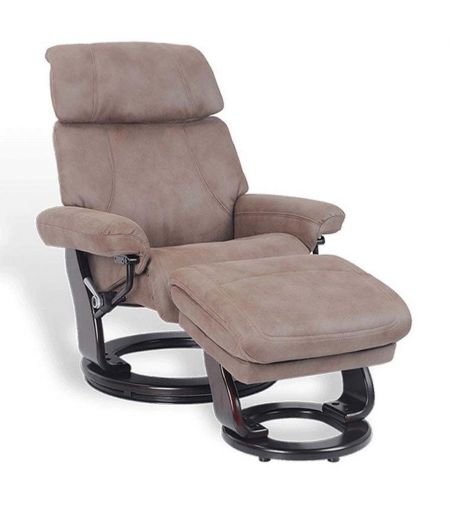 Sillón de relajación manual en piel o microstar - MINORQUE