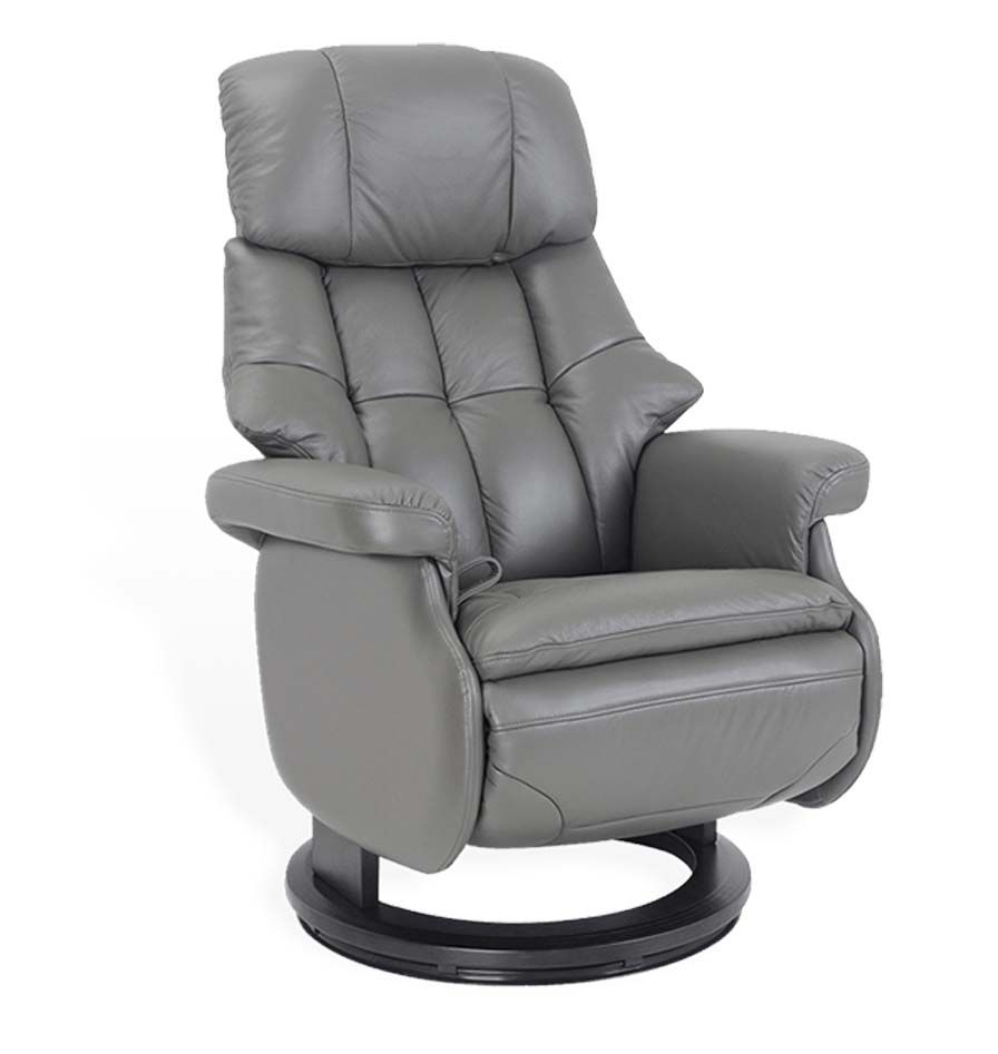 Sillón de relajación de diseño con puf integrado en piel o microstar - COSY