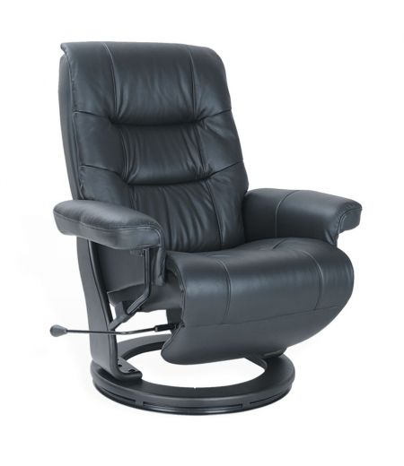 fauteuil -relax- senior-cuir -noir- max