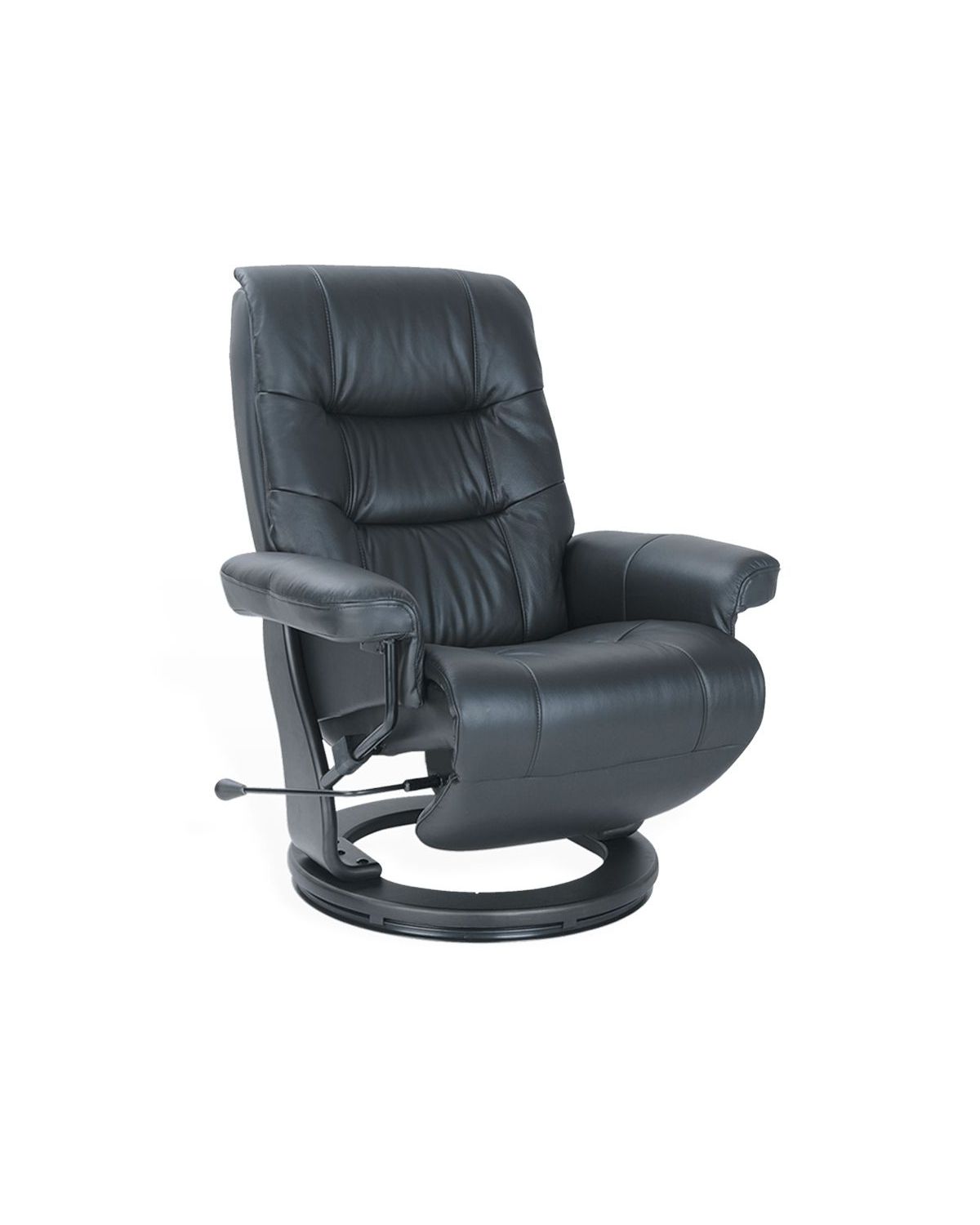 fauteuil -relax- senior-cuir -noir- max