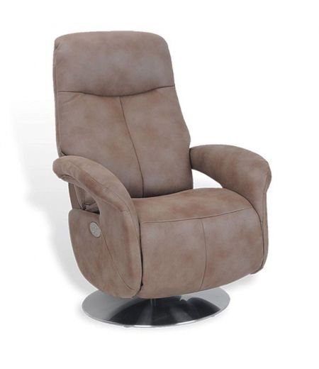 Fauteuil de Relaxation Electrique - Cuir et Microstar - TOLMA