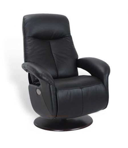 fauteuil -relaxation -electrique -2moteurs- moderne-cuir- noir-qualité-tolma