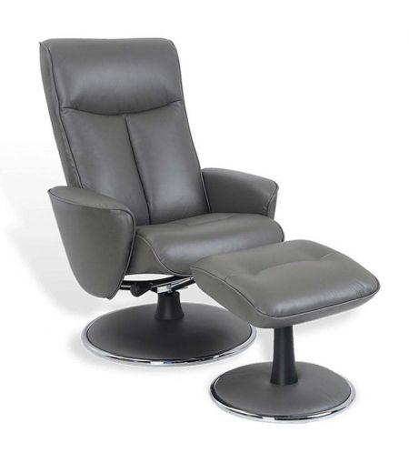 fauteuil -relaxation - television-manuel - cuir-gris - nephos