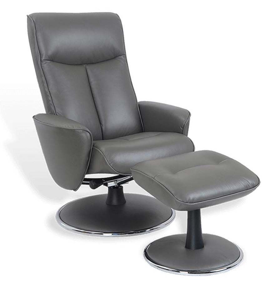 Manual Relaxation Armchair - Leather and Microstar - NEPHOS