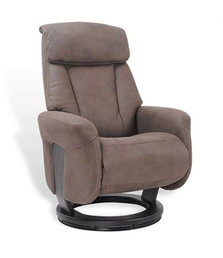 Manual Relaxation Armchair - ATHOS - Brown