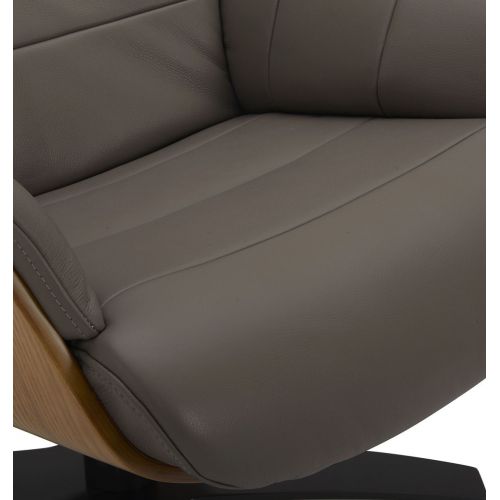 copy of Fauteuil et Pouf relax manuel - Tissu et Chêne Naturel - Aludra