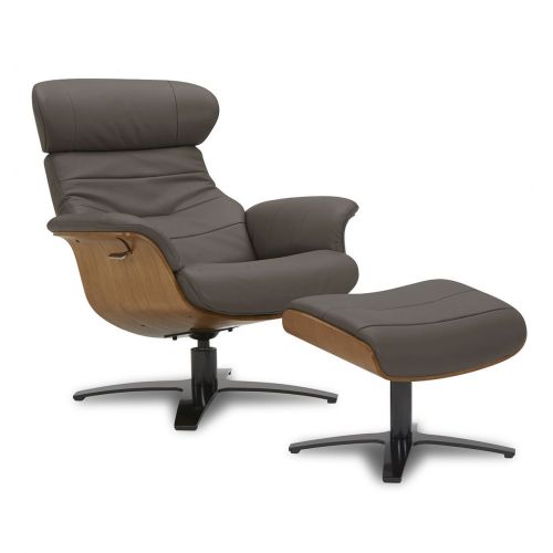 copy of Fauteuil et Pouf relax manuel - Tissu et Chêne Naturel - Aludra