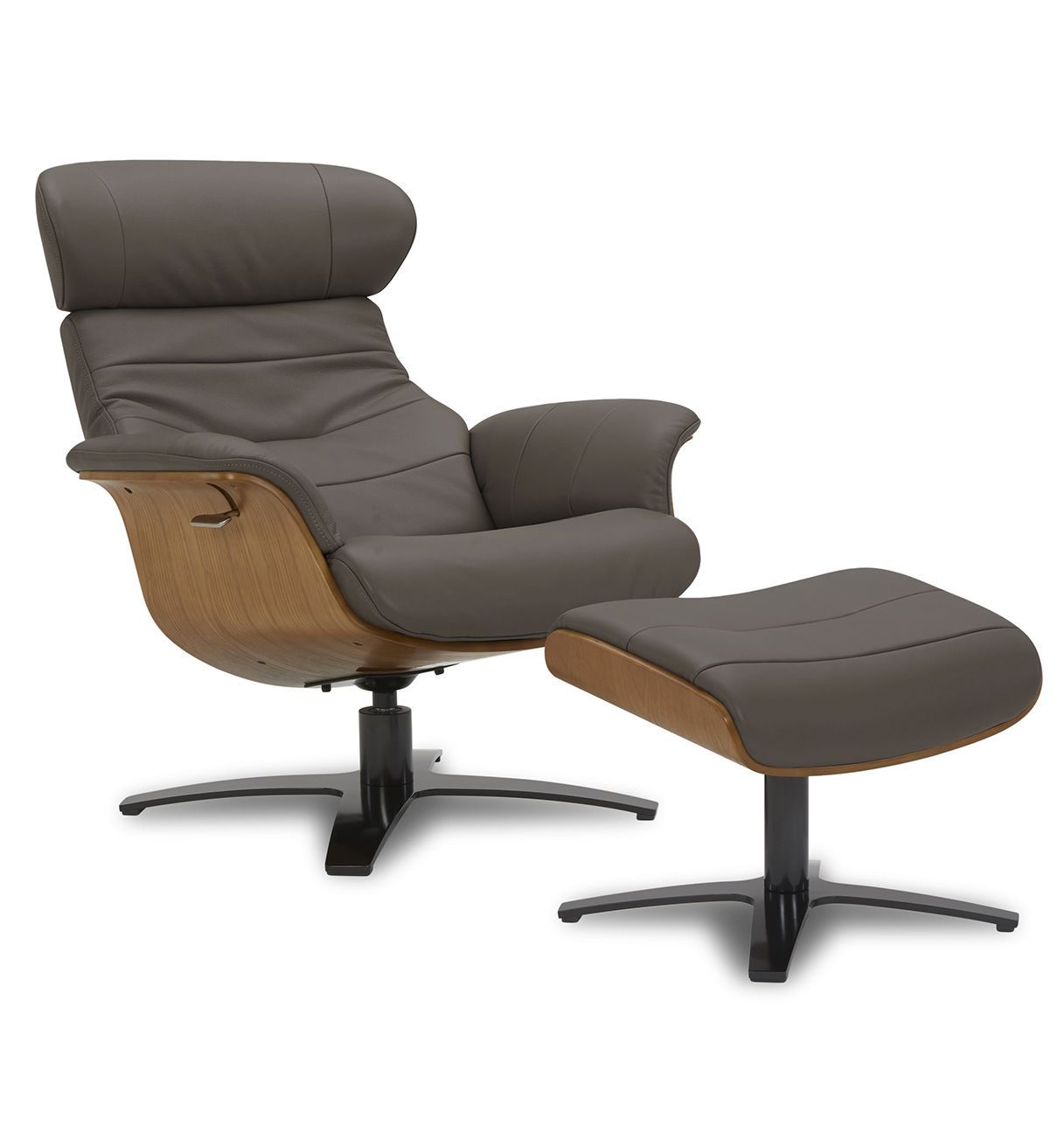 copy of Fauteuil et Pouf relax manuel - Tissu et Chêne Naturel - Aludra