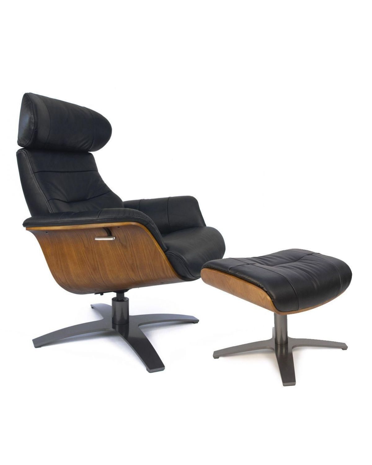 copy of Fauteuil et Pouf relax manuel - Tissu et Chêne Naturel - Aludra