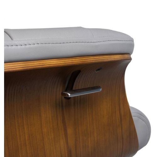 copy of Fauteuil et Pouf relax manuel - Tissu et Chêne Naturel - Aludra