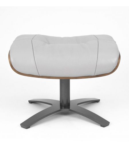 copy of Fauteuil et Pouf relax manuel - Tissu et Chêne Naturel - Aludra