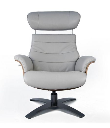 copy of Fauteuil et Pouf relax manuel - Tissu et Chêne Naturel - Aludra