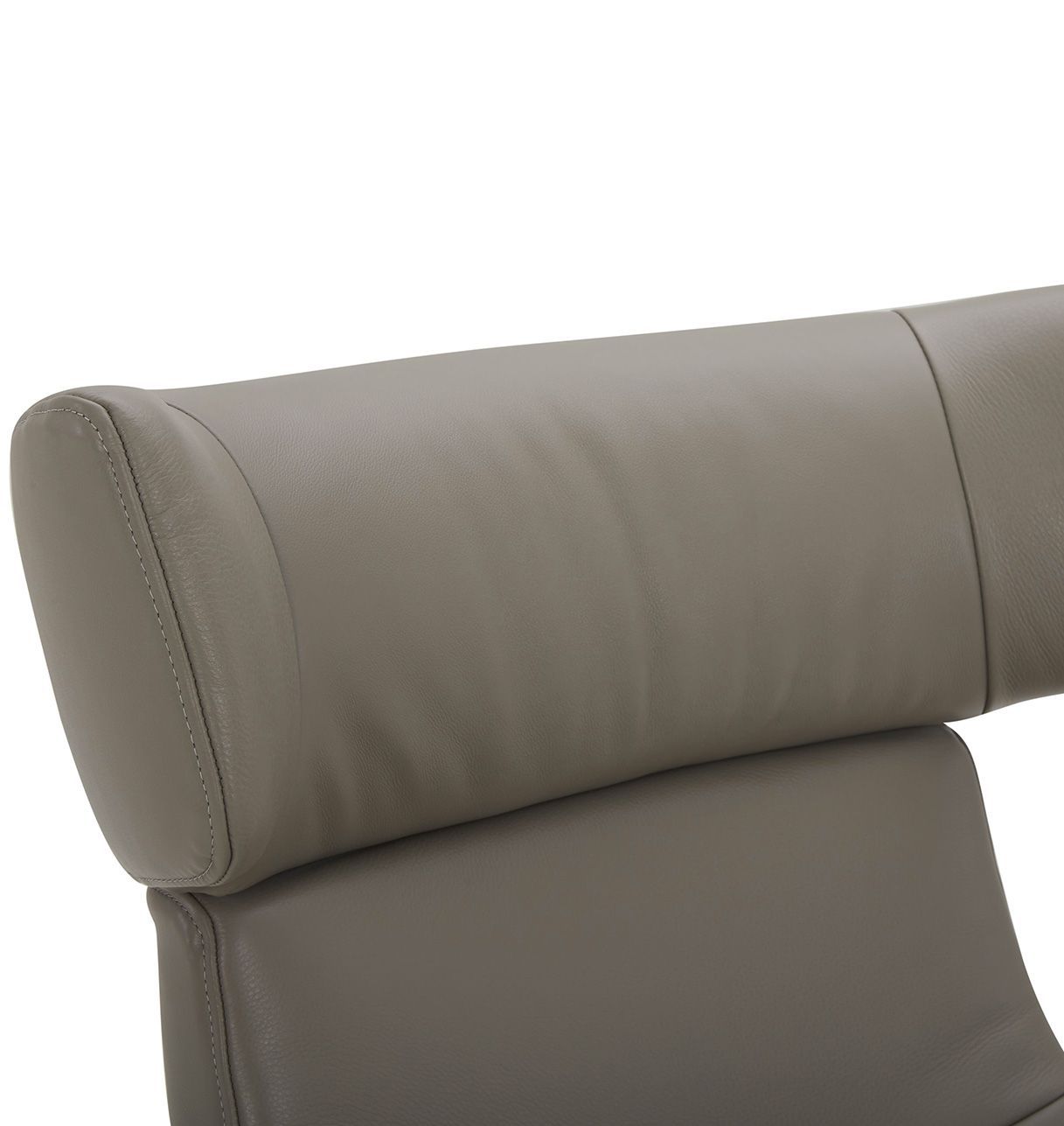 copy of Sillón y puf de piel roja y roble natural - NAOS