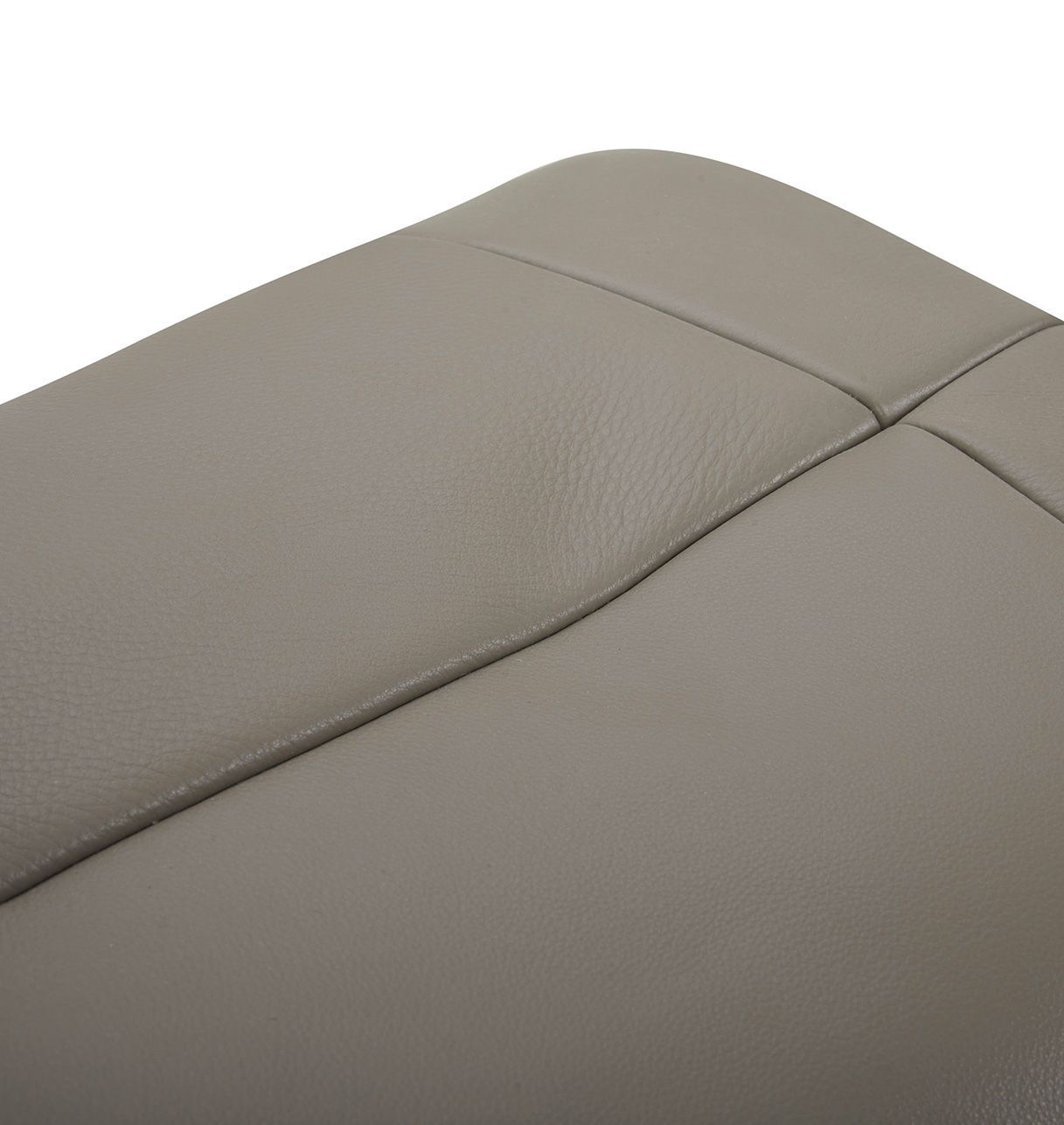 copy of Sillón y puf de piel roja y roble natural - NAOS