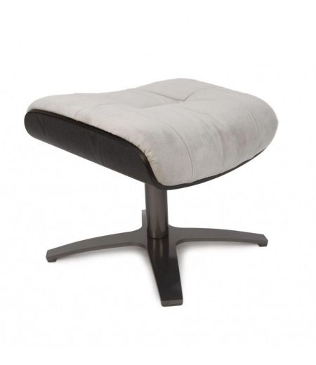 copy of Fauteuil et Pouf relax manuel - Tissu et Chêne Naturel - Aludra