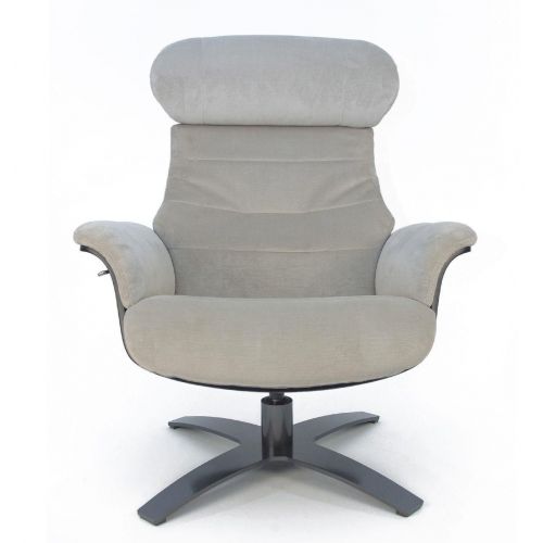 copy of Fauteuil et Pouf relax manuel - Tissu et Chêne Naturel - Aludra