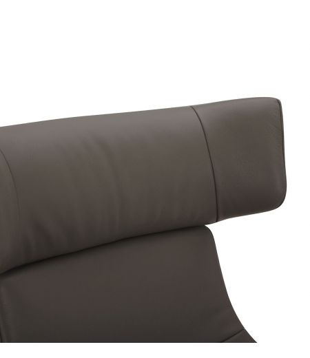 Sillón de cuero y roble Natural - Naos