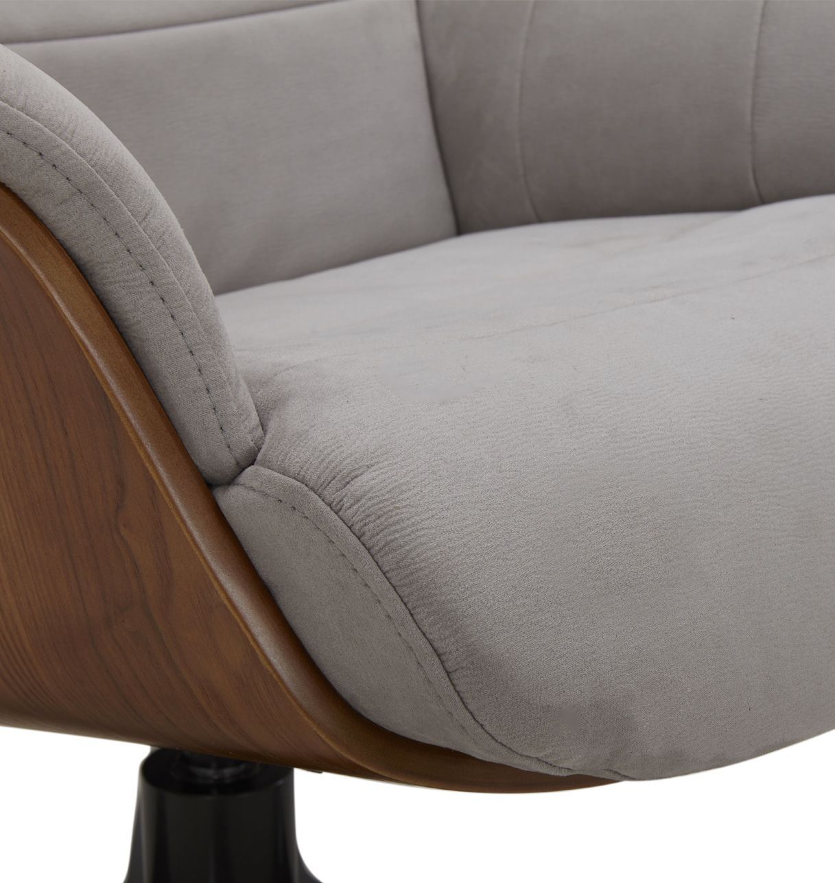 Sillón de Microfibra y roble natural - Vega