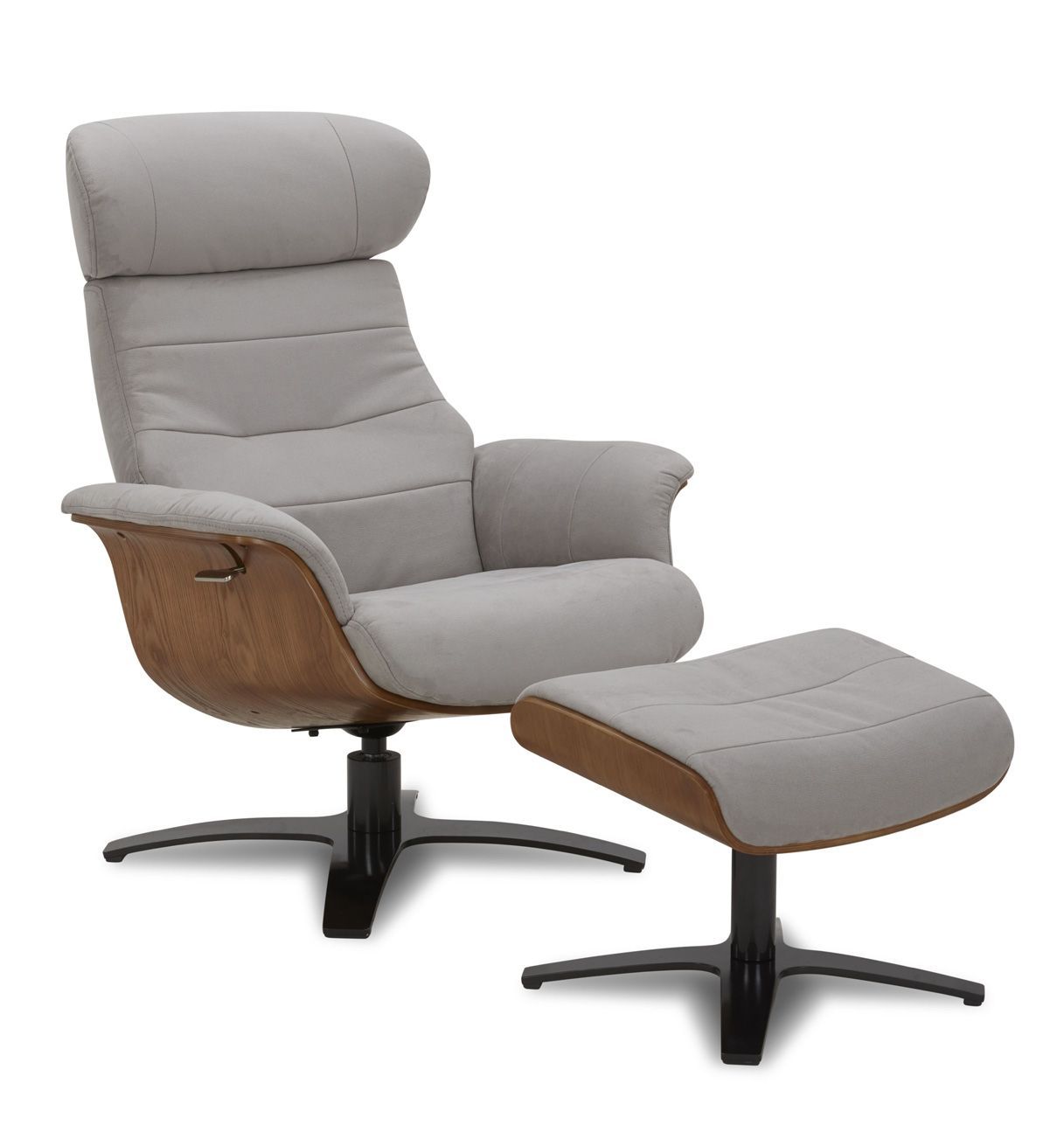 Sillón de Microfibra y roble natural - Vega