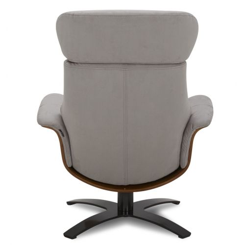 Fauteuil Microfibre et Chêne Naturel - Véga