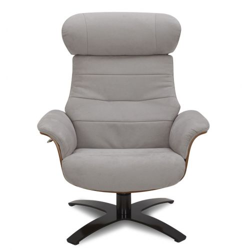 Fauteuil Microfibre et Chêne Naturel - Véga