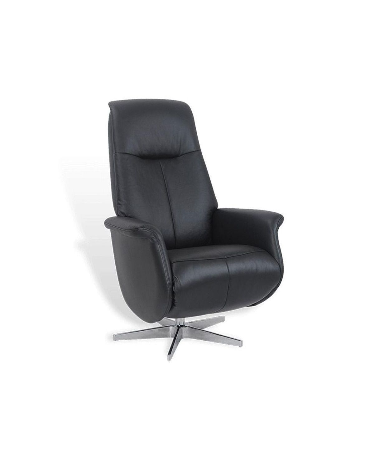 fauteuil -relaxation-cuir-noir-design-pivotant-grapheus