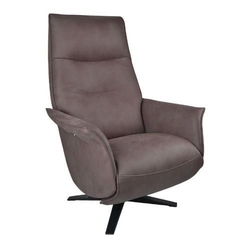 SATURNE - Sillón de relajación de diseño eléctrico con dos motores de microfibra