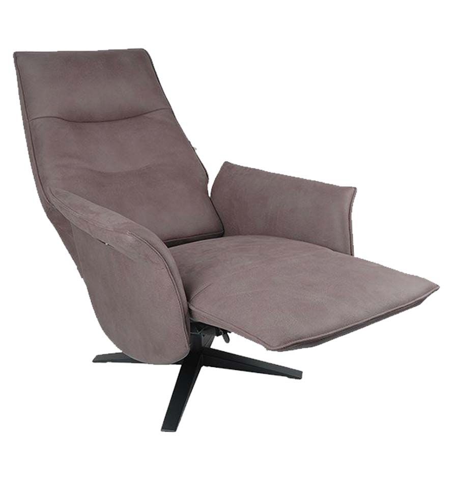 SATURNE - Sillón de relajación de diseño eléctrico con dos motores de microfibra