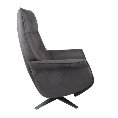 SATURNE - Sillón de relajación de diseño eléctrico con dos motores de microfibra