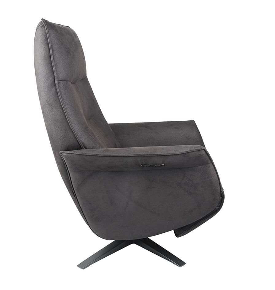 SATURNE - Sillón de relajación de diseño eléctrico con dos motores de microfibra