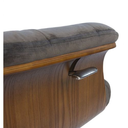 copy of Fauteuil et Pouf relax manuel - Tissu et Chêne Naturel - Aludra