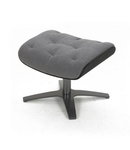 Pouf Fabric or Velvet and Black Oak - Aludra