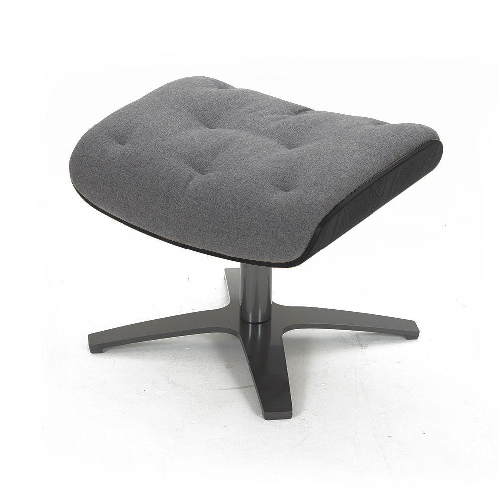 Pouf Fabric or Velvet and Black Oak - Aludra