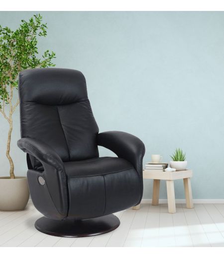 fauteuil -relax-confortable-electrique -2moteurs- design-cuir- noir-qualité-tolma