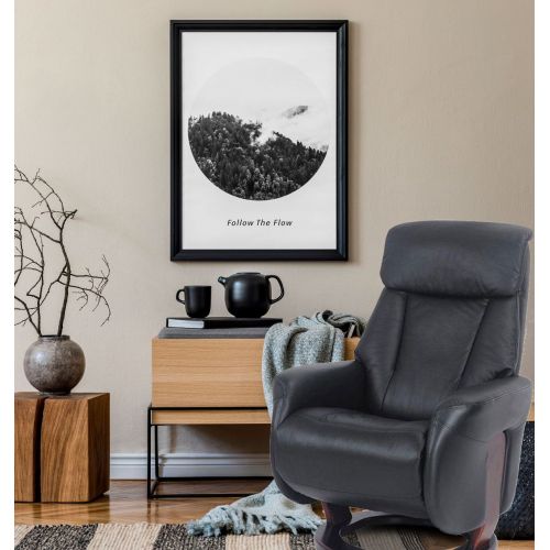 fauteuil -relaxation -manuel -relax- cuir-noir-mal de dos- athos