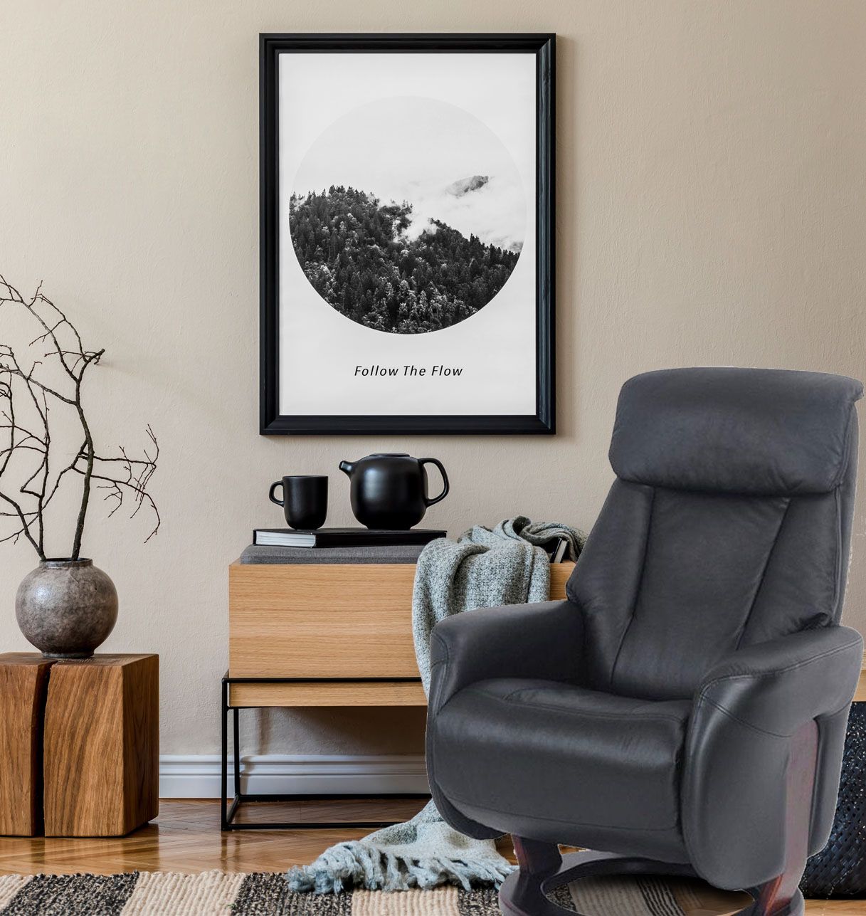 fauteuil -relaxation -manuel -relax- cuir-noir-mal de dos- athos