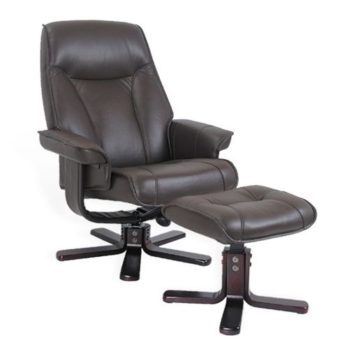 fauteuil -relax-marron-manuel- repose pieds-nautes - coffee