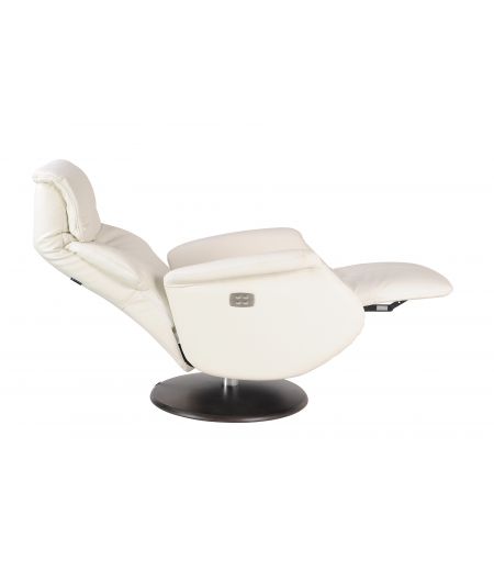 fauteuil -relaxant- electrique-blanc-cuir - deuxmoteurs-aetos