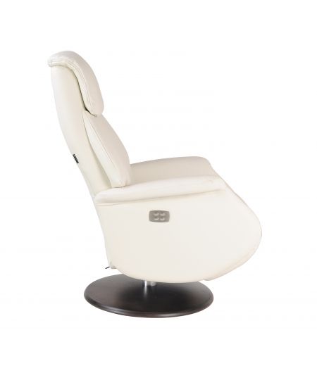 fauteuil -relax- electrique-blanc-cuir - aetos
