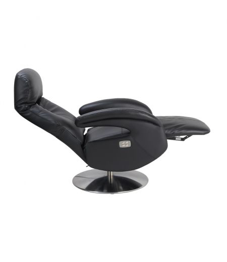 fauteuil -relaxation -electrique -2moteurs- design-cuir- noir-tolma