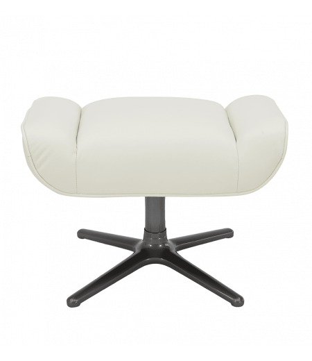 Repose pied Design - Cuir ou Tissu - CASSIOPEE - Blanc