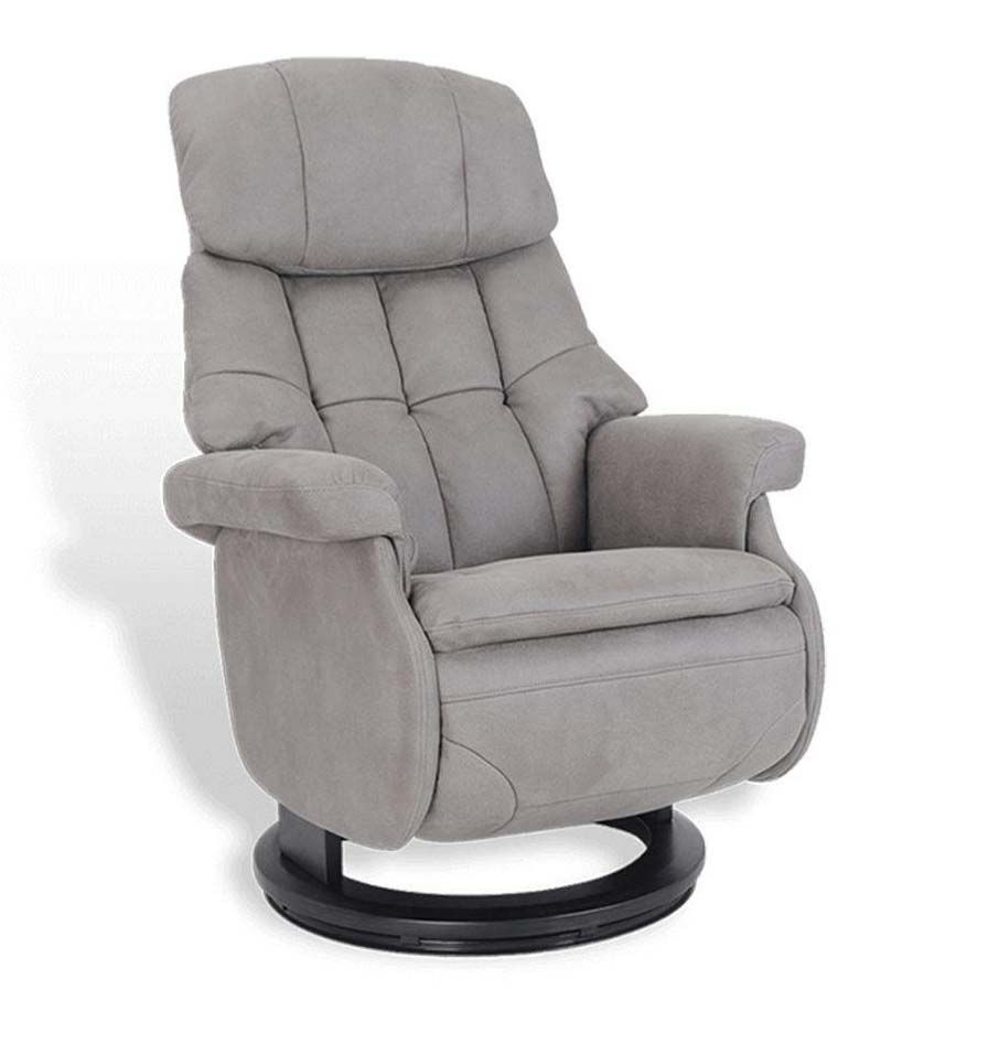 Sillón de relajación de diseño con puf integrado en piel o microstar - COSY