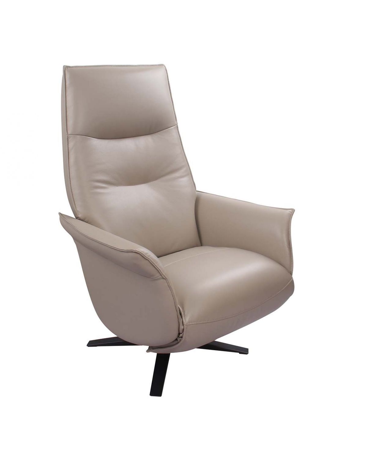 fauteuil-relax-pivotant-cuir-taupe-gris-beige-saturne