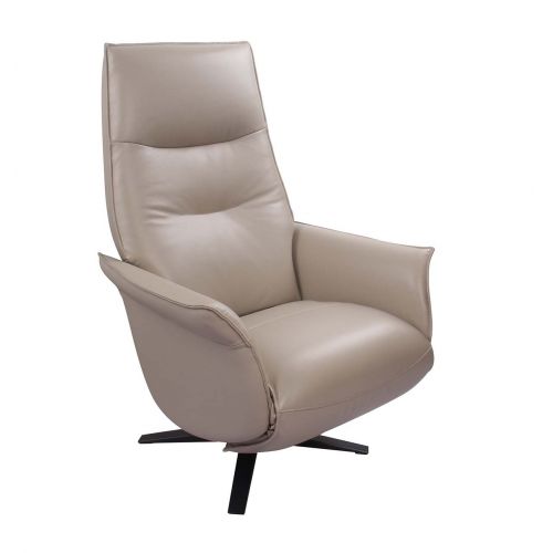 fauteuil-relax-pivotant-cuir-taupe-gris-beige-saturne