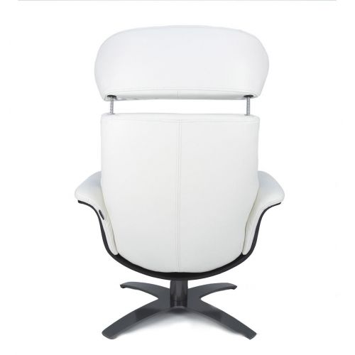 Sillón de piel y madera negra - Véga